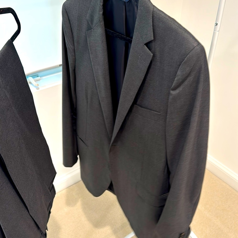 Men’s charcoal grey two piece suit